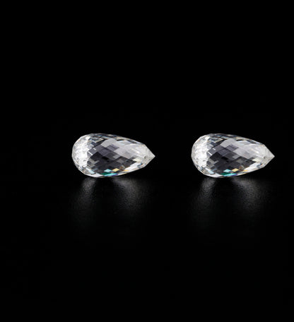 Briolette Lab Grown Diamond For Solitaire Studs HPHT Lab Created Diamond For Drop Earring  For Hoop Diamond Earring For Customization