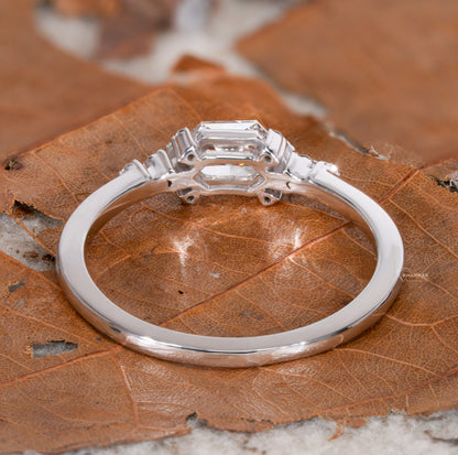 East West Dutch Marquise Lab Diamond Engagement Ring For Her