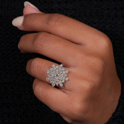 Round Cut Lab Diamond Engagement Ring for Her – Wedding Ring