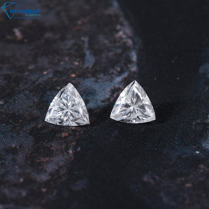 Trillion Cut CVD Labgrown Diamond Loose For Jewelry,CVD-HPHT Diamond Loose For Engagement Ring,Fancy Cut Diamond,Side Stone Ring