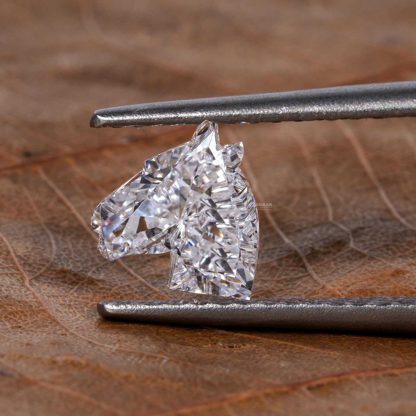 Horse Head Shape Lab Grown Diamond, Fancy Shape Man Made Diamond,1.00 Ct Horse Head Diamond for Unisex Pendant,Loose Diamond For Earring