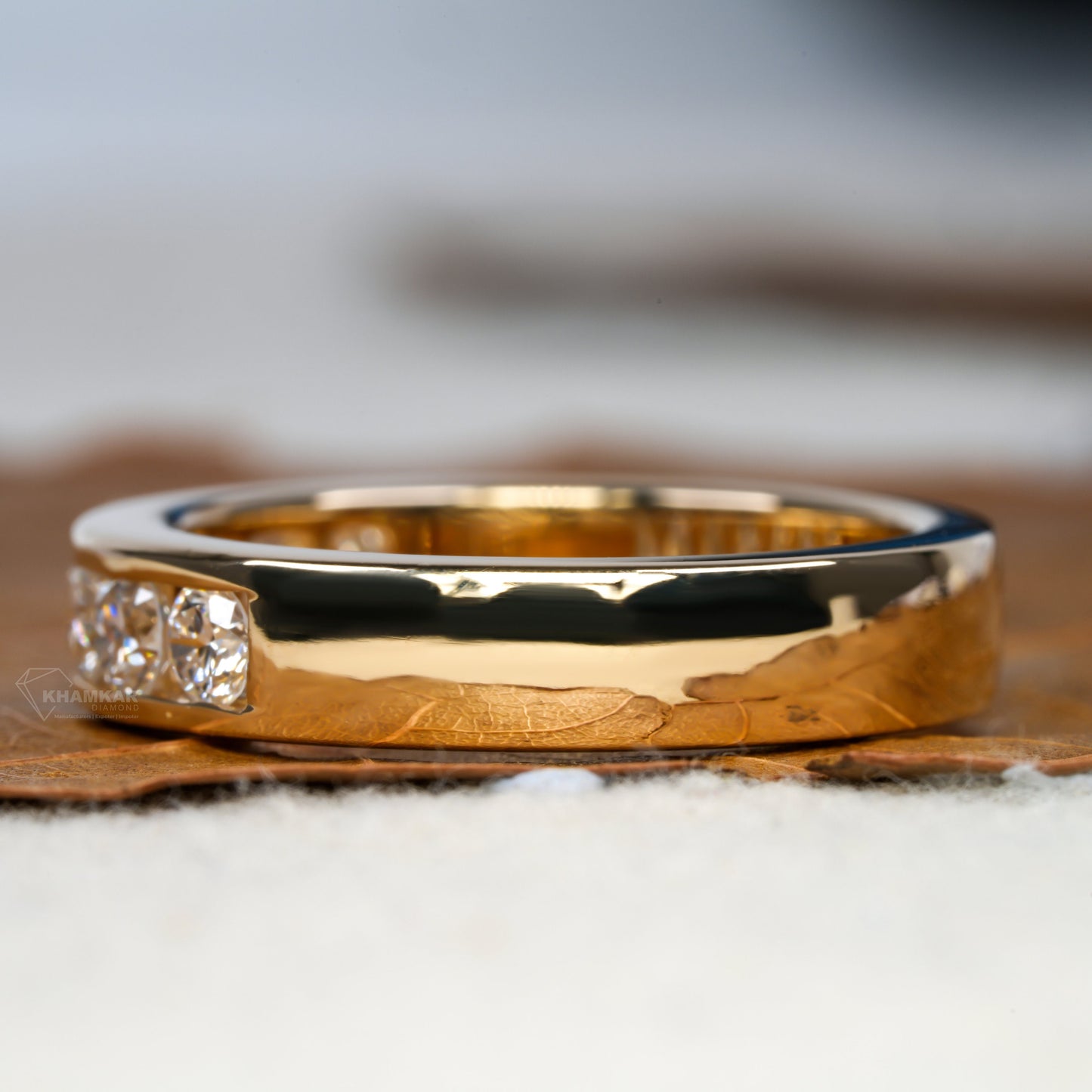 Seven Stone Lab Diamond Wedding Band | Half Eternity Ring for Her