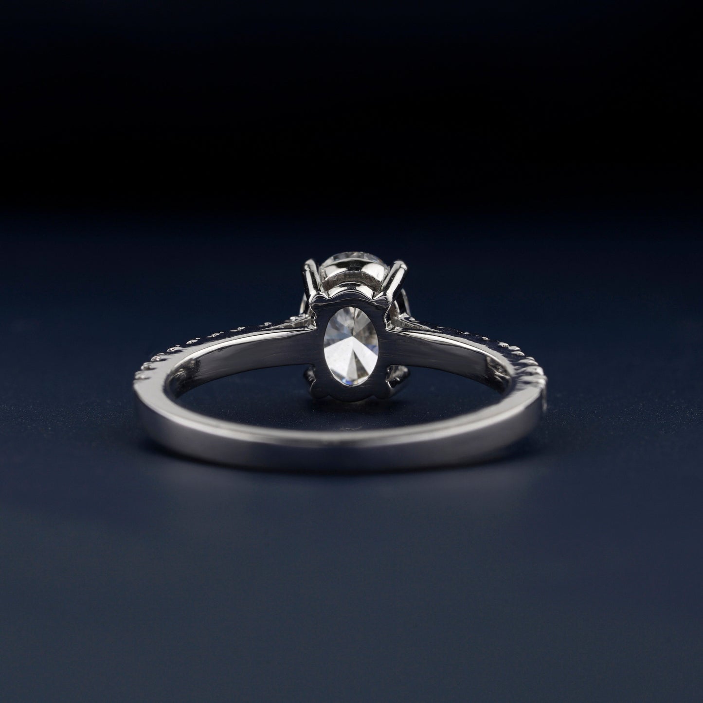 1 CT Oval Lab Diamond Pave Ring, IGI Certified, Engagement/Wedding Gift