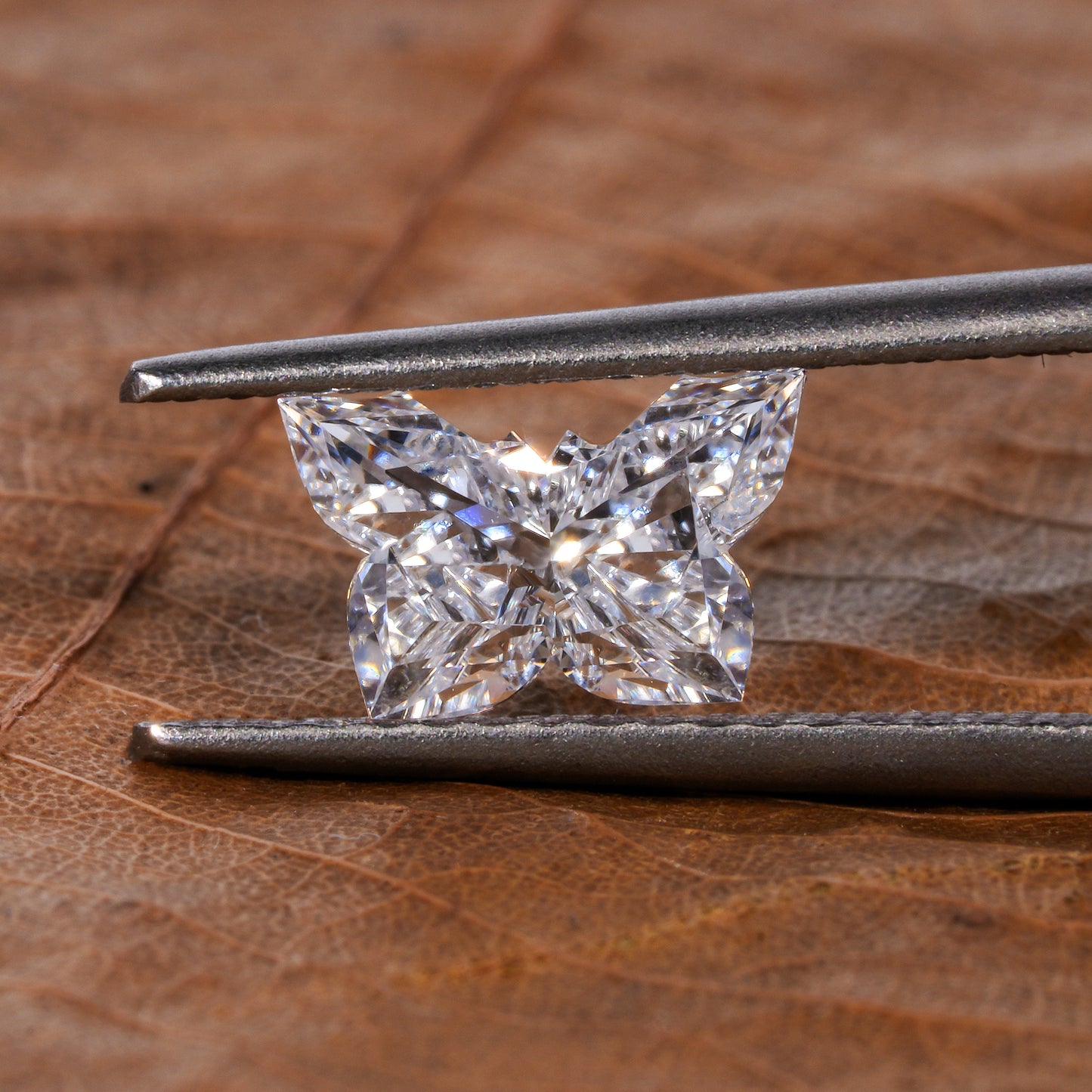 Brilliant Butterfly Cut Diamond,EF Color Lab Grown Diamond,1.00Ct Butterfly Antique Diamond For Pendant,CVD Diamond For Anniversary Gift