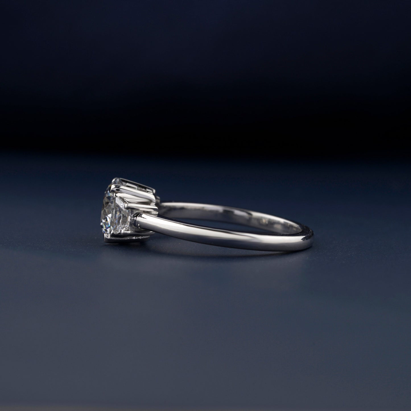 1.50CT Round Lab Diamond Engagement Ring – Three Stone Ring