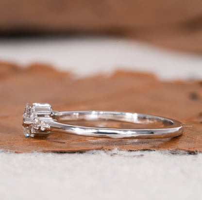 East West Dutch Marquise Lab Diamond Engagement Ring For Her