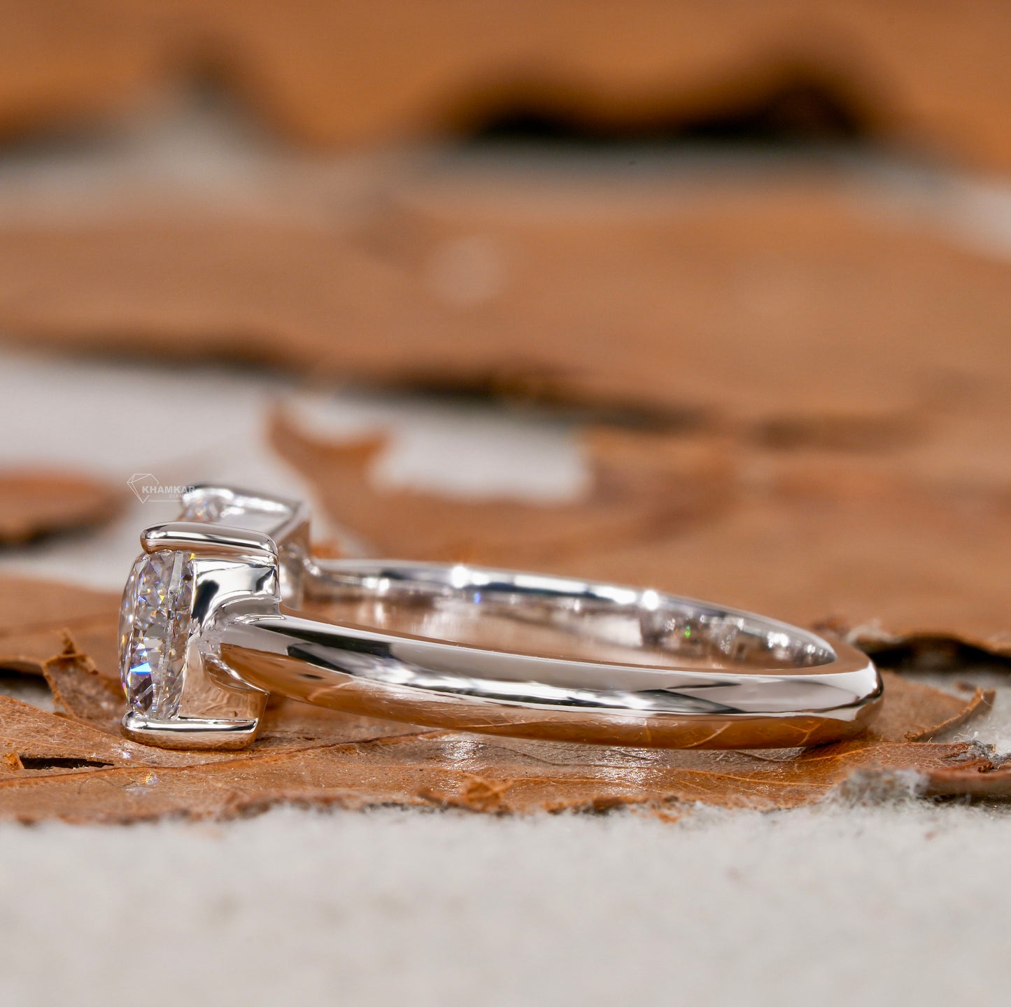 1CT Trillion Lab Diamond Bow Tie Ring – Unique Promise Ring for Her
