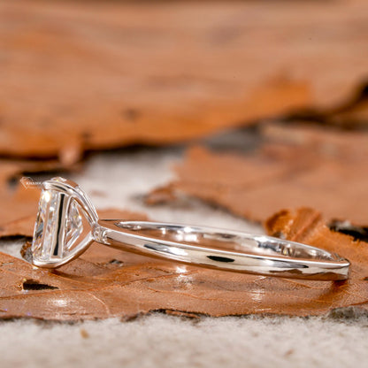 1.00 CT Radiant Cut Lab Grown Diamond Solitaire Engagement Ring