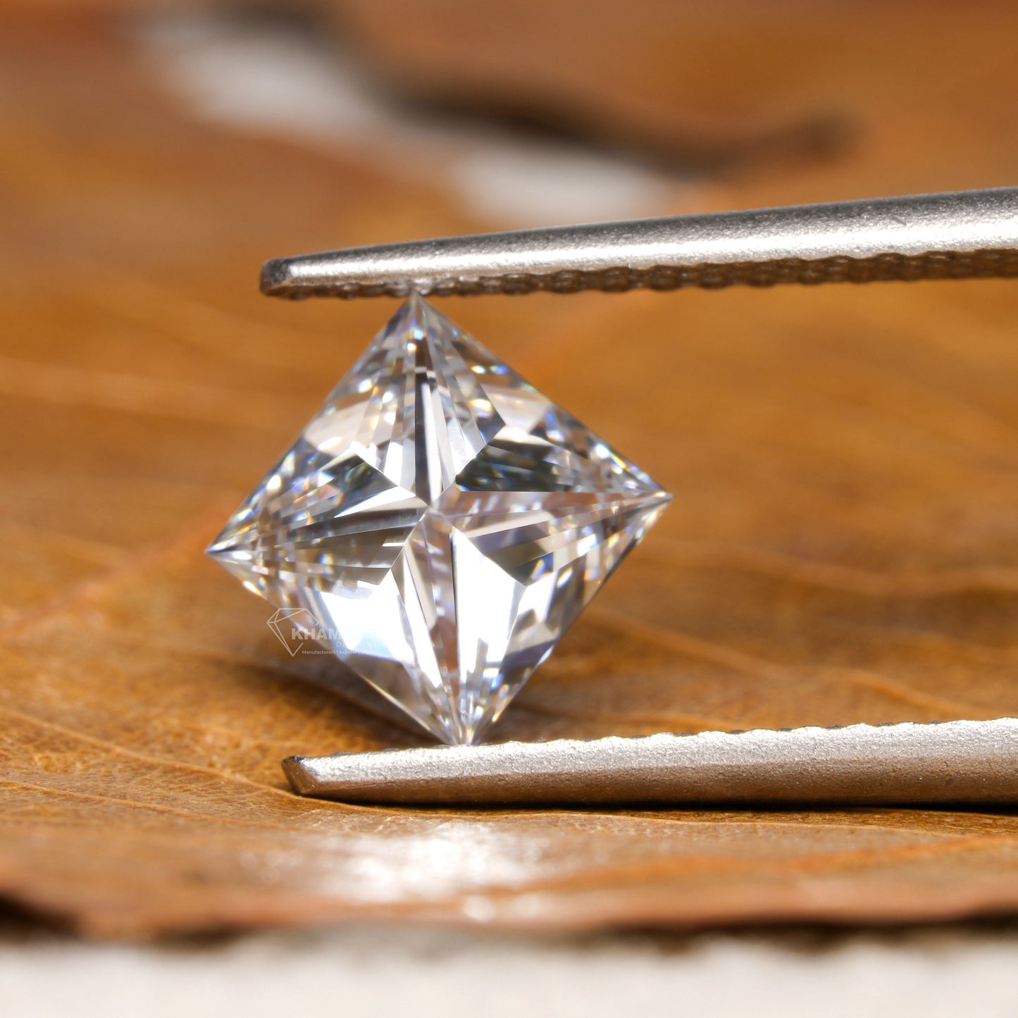 IGI Certified Princess Cut Engagement Ring  Lab Grown Diamond