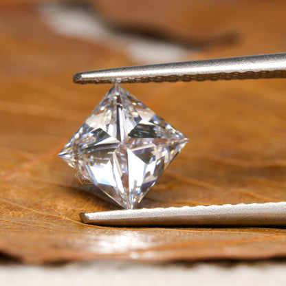 IGI Certified Princess Cut Engagement Ring  Lab Grown Diamond