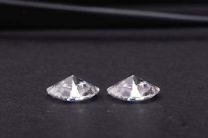Oval Cut Labgrown Diamond Pair For Earring Studs D-E Color Loose Diamond For Gift CVD Diamond For Engagement Ring Conflict Free Diamond Pair