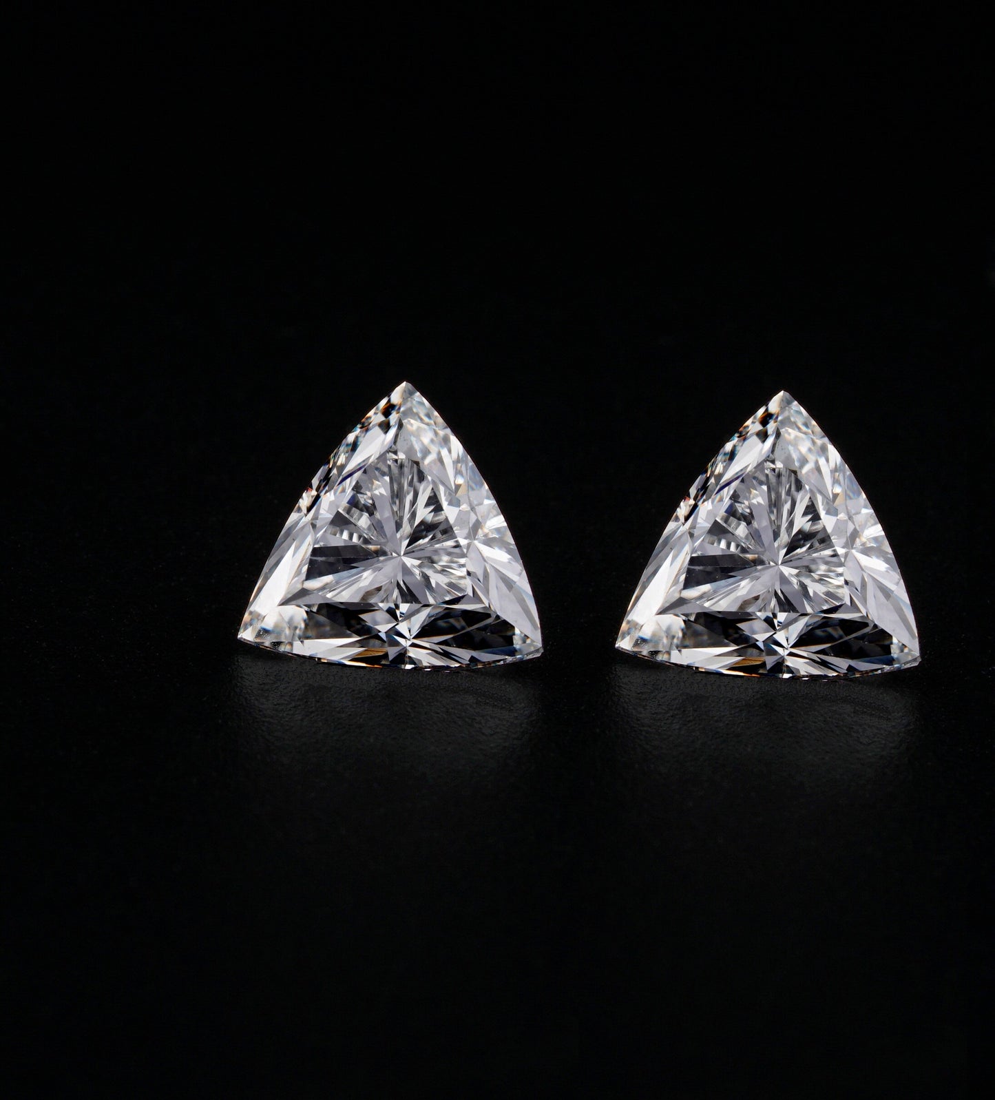 Trillion Cut CVD Lab Diamond Diamond 14K Gold Earring For Solitaire Studs Trillion Diamond For Love Pendant For 3 Stone Diamond Ring