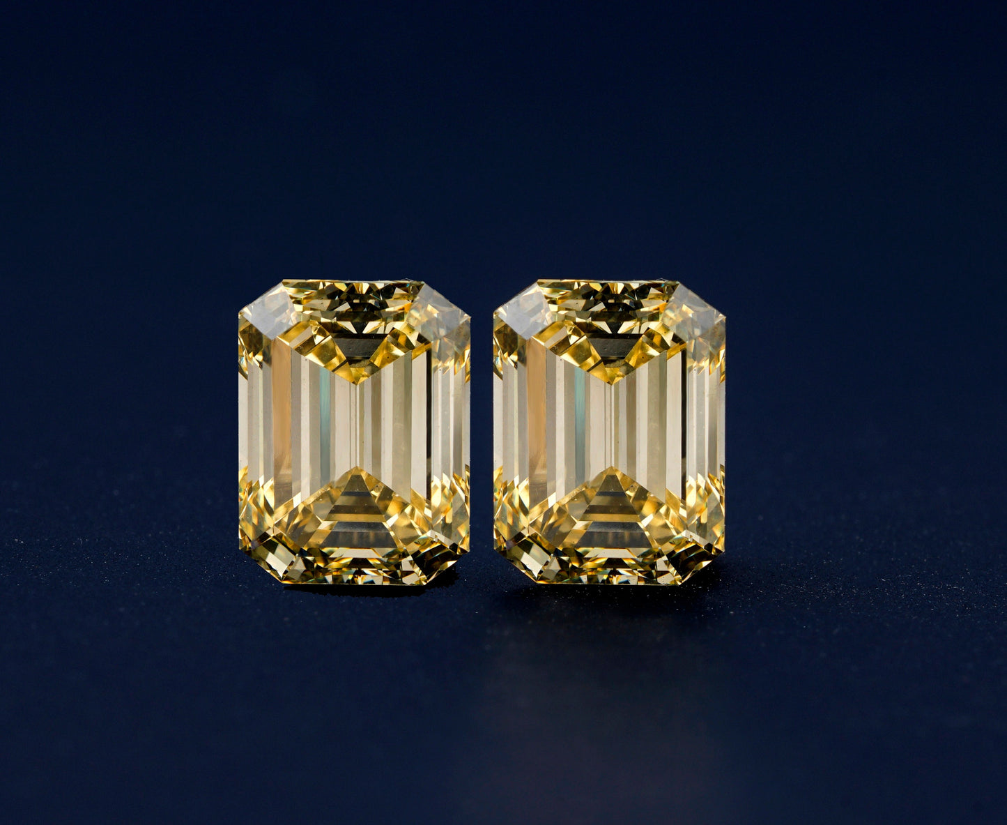 Emerald Yellow Color Lab Gwond Diamonds For Wedding Ring Yellow Loose Diamond For Studs Earrings CVD Diamonds For Proposal Ring