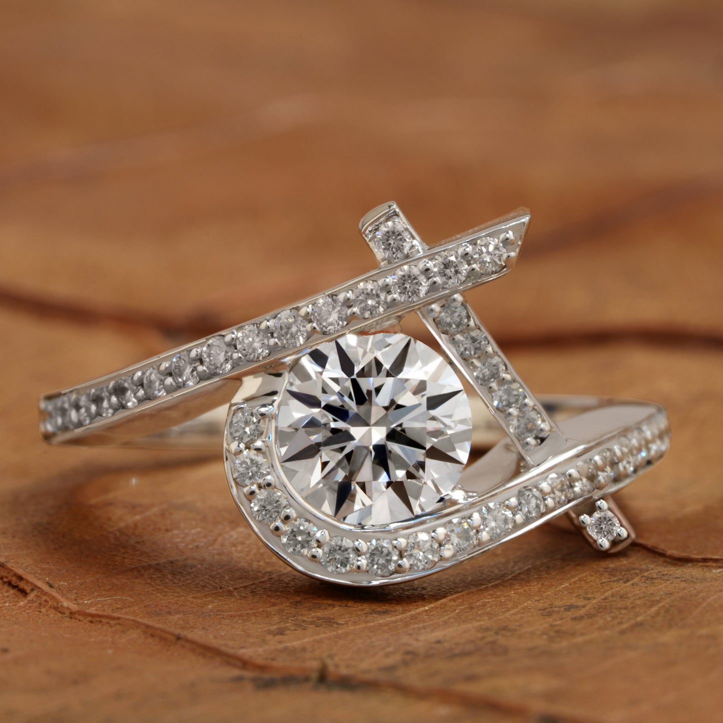 1CT Round Brilliant Lab Diamond Proposal & Promise Ring