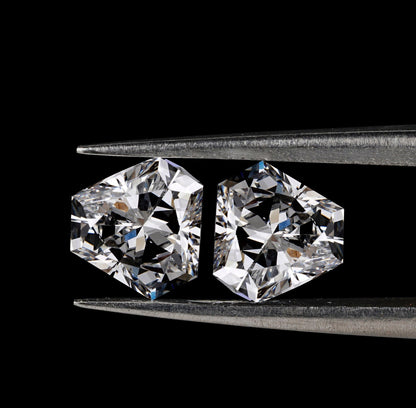 Calf Head Lab grown Diamonds Pair For Earring Set For solitaire Studs For Dangle And Drop Earrings for Bride Antique Cut Diamond Pair