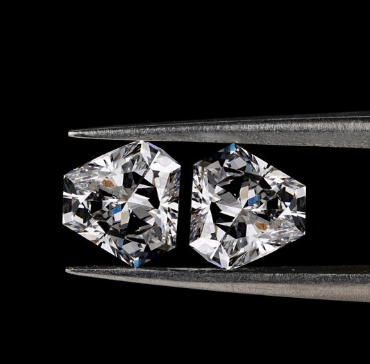 Calf Head Lab grown Diamonds Pair For Earring Set For solitaire Studs For Dangle And Drop Earrings for Bride Antique Cut Diamond Pair