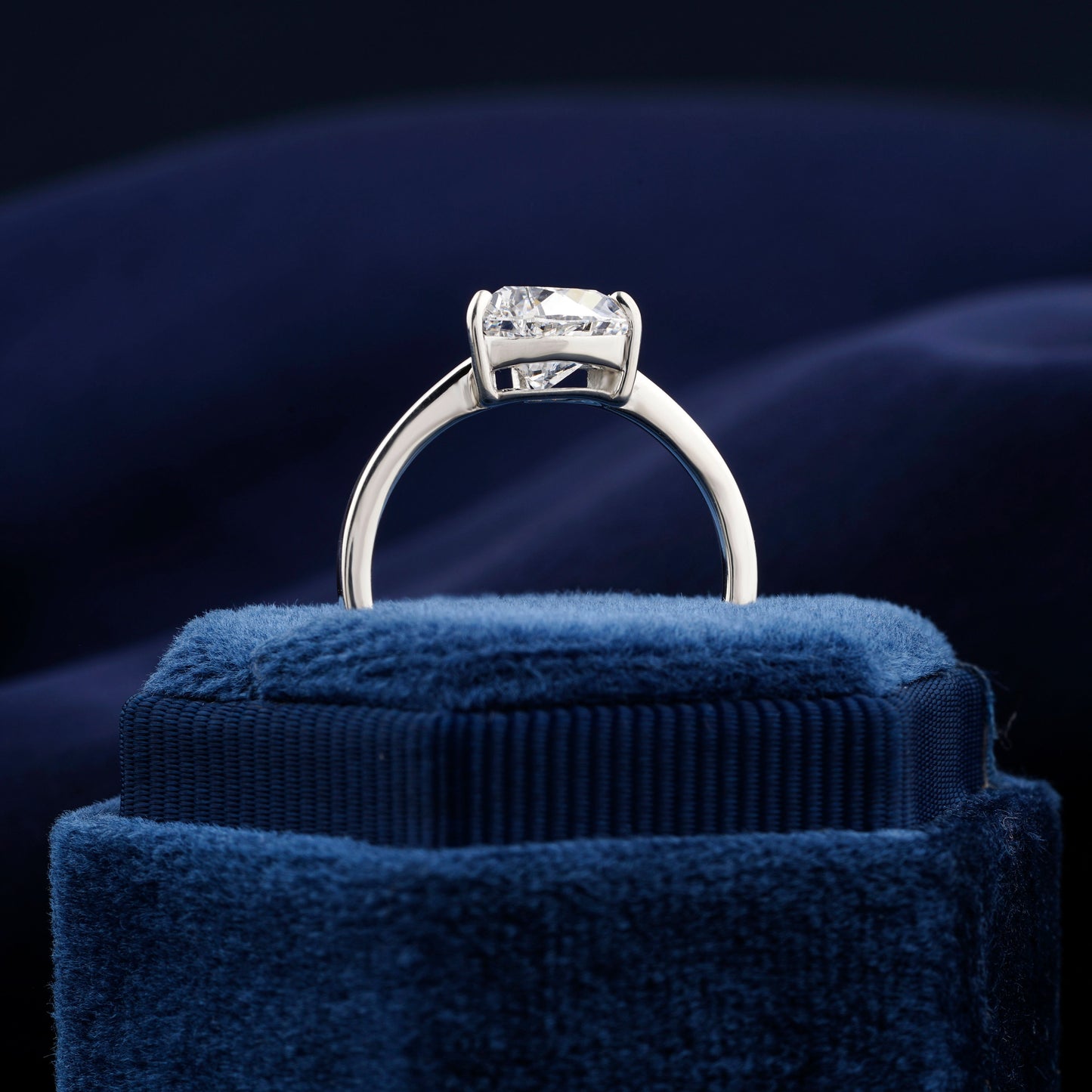 1CT Trillion Cut Lab Grown Diamond Engagement Ring For Her