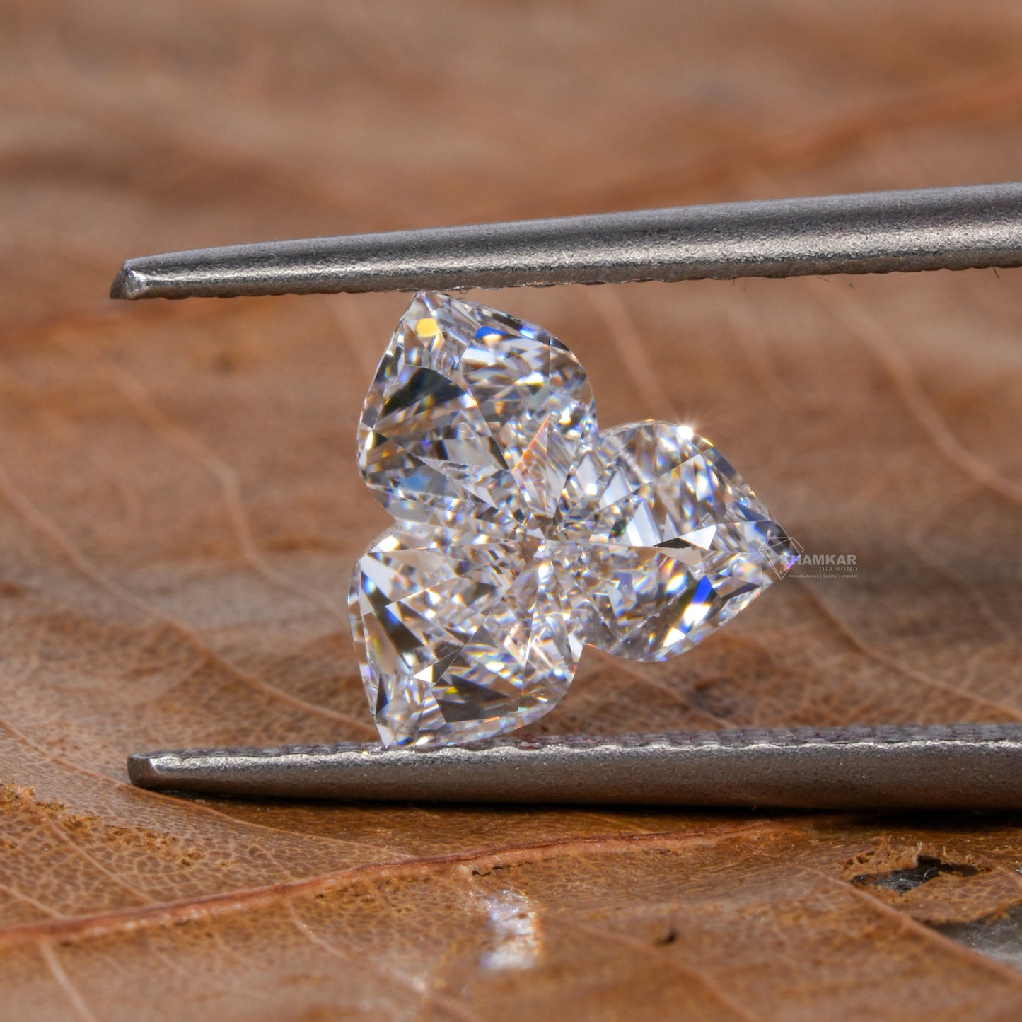 Lotus Cut Lab Grown Diamond,Antique Cut Diamond For Engagement Pendant,Fancy Cut Lab Created Diamond for Gift,Flower Cut Diamond Gift Ring