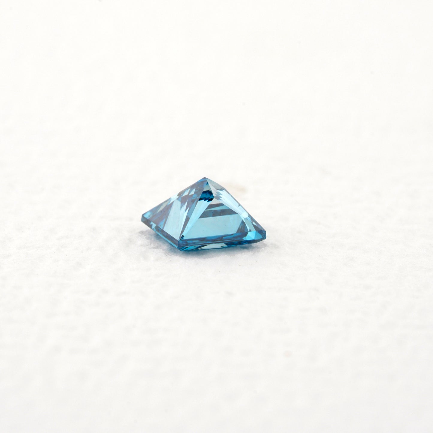 Princess Lab Grown Blue Colored Diamond IGI Certified Diamond Blue Colored Lab Created Diamond 14K White gold Princess Diamond ring