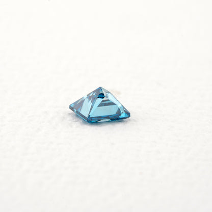 Princess Lab Grown Blue Colored Diamond IGI Certified Diamond Blue Colored Lab Created Diamond 14K White gold Princess Diamond ring