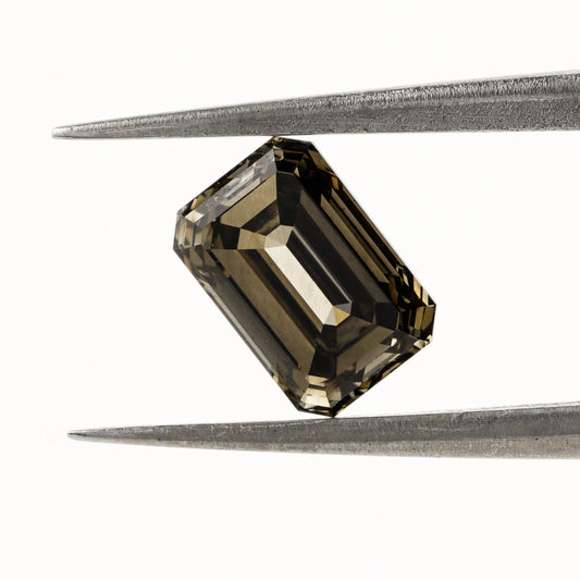 Emerald CVD Black Colored Loose Diamond Fancy Colored Diamond Lab Created Diamond Loose For Gift  Loose Diamond For Custom Ring Gift For Her