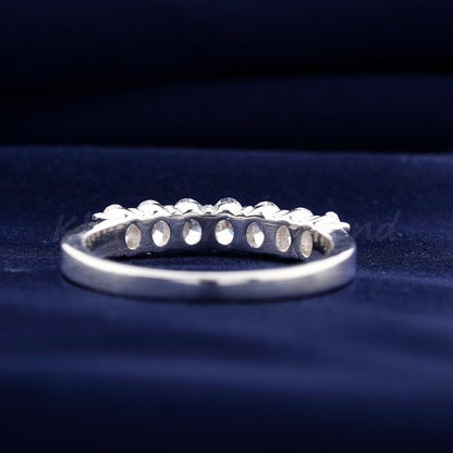 Oval Cut Lab Diamond Seven Stone Band