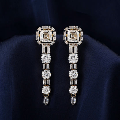 Lab Grown Diamond Bridal Necklace in 14K White Gold