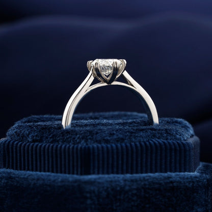 Oval Lab Grown Diamond Engagement Ring â€“ Solitaire Ring