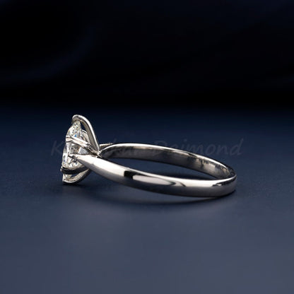 Oval Lab Grown Diamond Engagement Ring â€“ Solitaire Ring