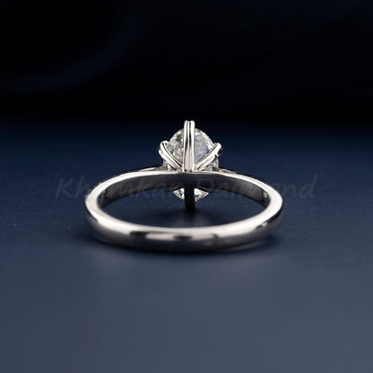 Oval Lab Grown Diamond Engagement Ring â€“ Solitaire Ring