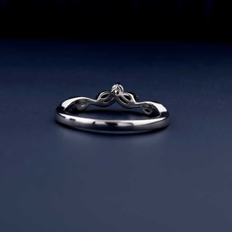 Round Lab-Grown Diamond Band Engagement Proposal Band Ring Wedding Eternit Band Daily Wear Ring Birthday Gift Ring