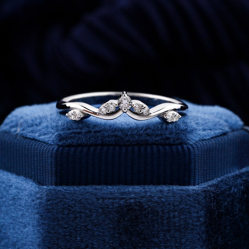 Round Lab-Grown Diamond Band Engagement Proposal Band Ring Wedding Eternit Band Daily Wear Ring Birthday Gift Ring