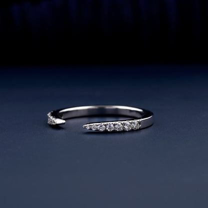 Round Lab Grown Diamond Open Enhancer Ring.