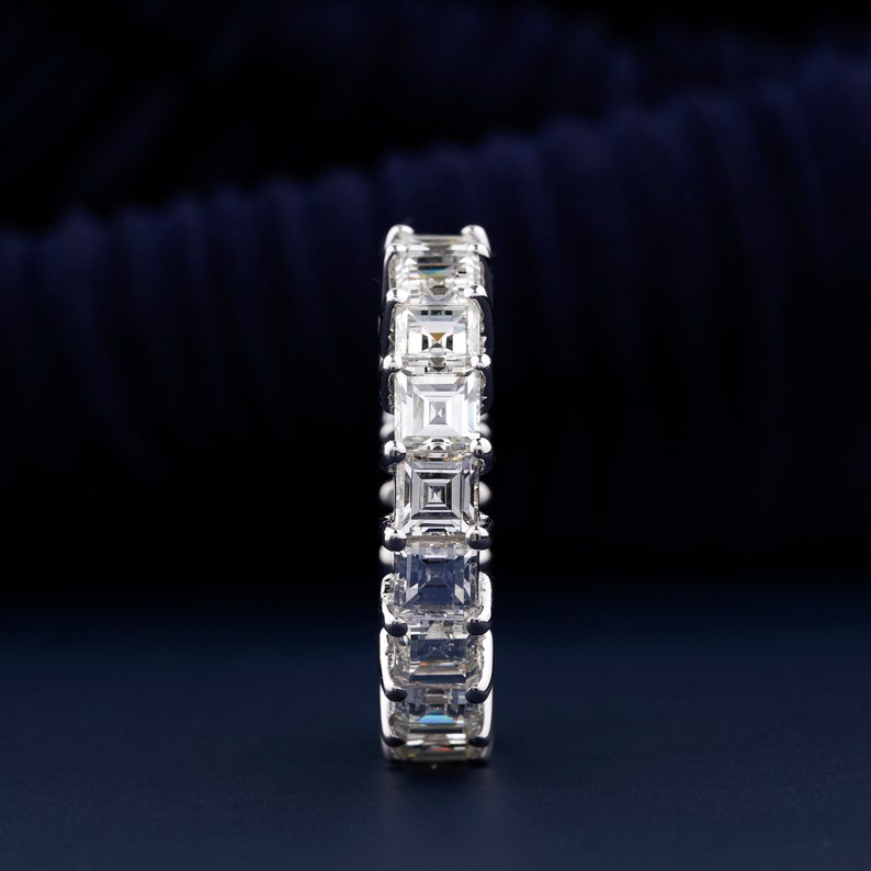 0.30 CT Each Carre Cut Diamond Wedding Band 3.5MM Lab Grown Diamond Band Stackable Band Loose Diamond For Engagement Band Gift Ring For Wife