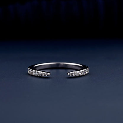 Round Lab Grown Diamond Open Enhancer Ring.