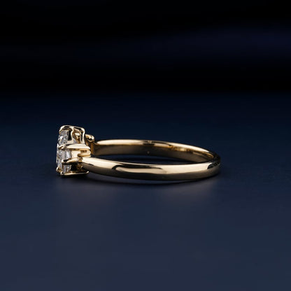 1 CT Lab Grown Diamond Three Stone Engagement Ring – Cadillac Setting