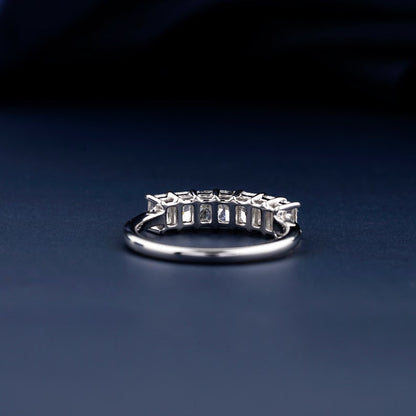 Radiant Cut Lab Diamond Half Eternity Band