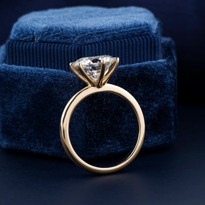 Lab Diamond Solitaire Ring – Round 6 Prong Engagement Ring