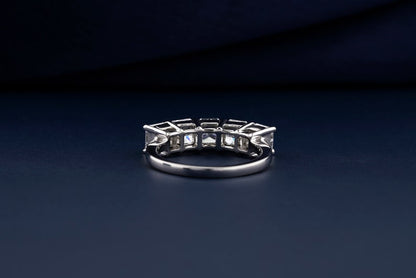 Radiant Cut Lab Grown Diamond Five Stone Wedding Band