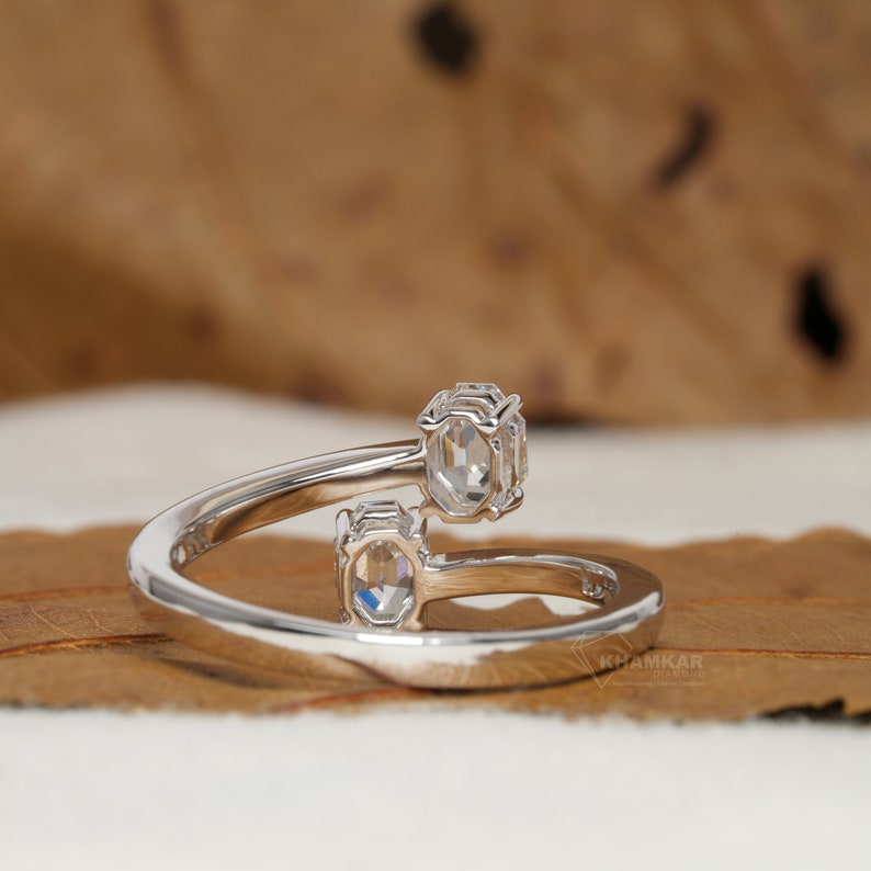 Oval Lab Diamond Toi Et Moi Engagement Ring For Her