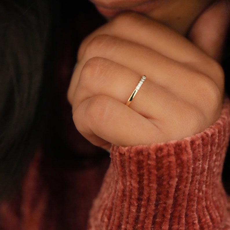 Round Brilliant Lab Diamond Half Eternity Ring