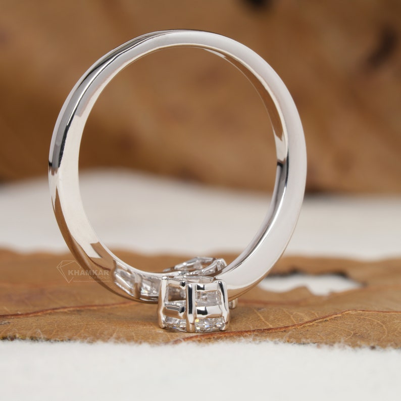 Oval Lab Diamond Toi Et Moi Engagement Ring For Her