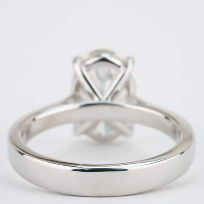 Oval Lab Diamond Ring Solitaire Engagement Ring, IGI Certified
