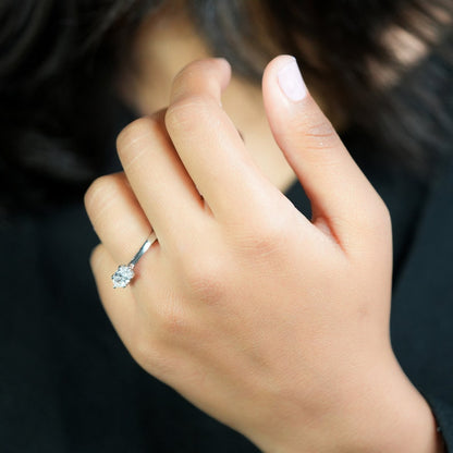 East West Marquise Lab Diamond Engagement Ring