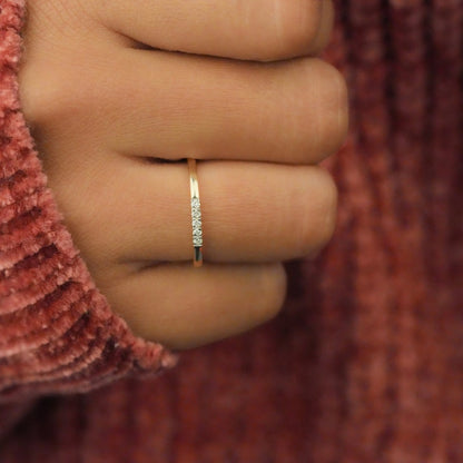 Round Brilliant Lab Diamond Half Eternity Ring