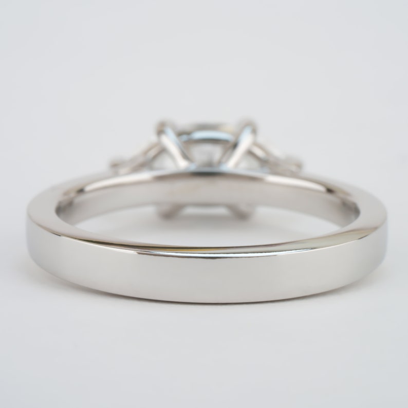 East West Marquise Lab Diamond Engagement Ring