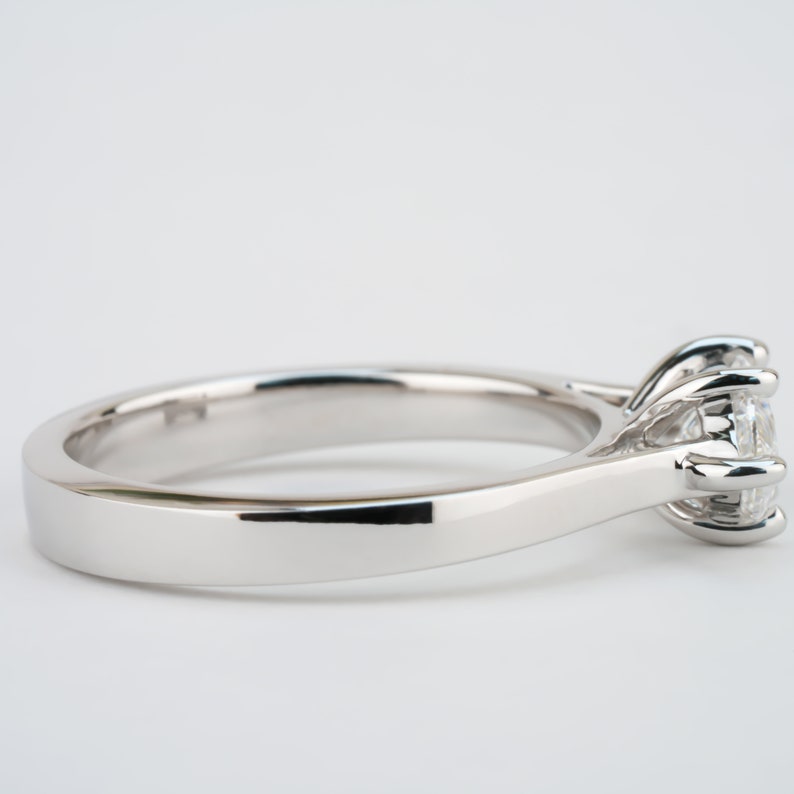 East West Marquise Lab Diamond Engagement Ring