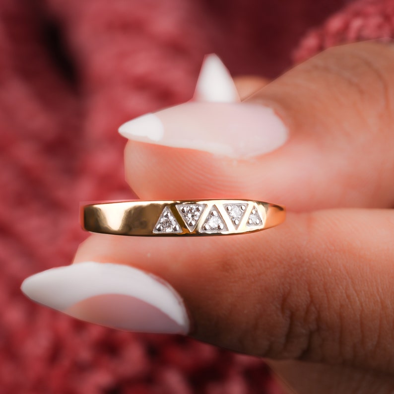 14K Gold Lab Diamond Slim Signet Pinky Ring