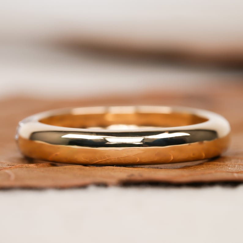 14K Gold Lab Diamond Pave Bubble Dome Ring