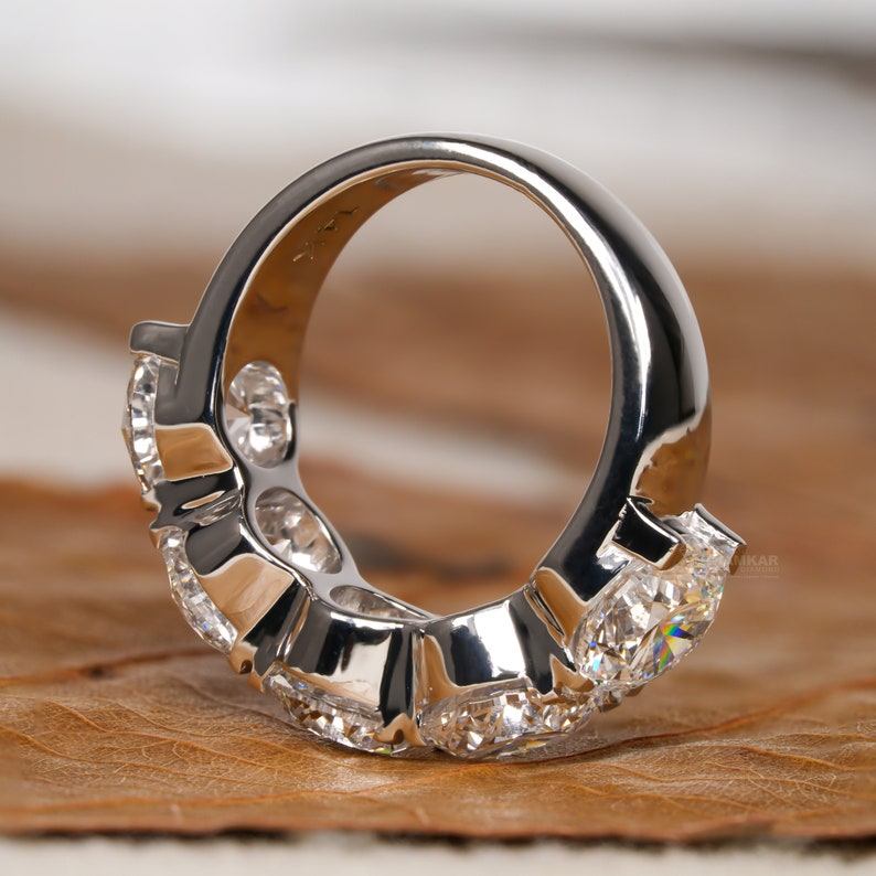Round Lab Diamond Five-Stone Ring, IGI Certified Engagement Ring